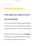 Kiến thức lớp 11 Cao Bá Quát-phần 5