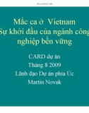 Báo cáo nghiên cứu nông nghiệp Mắc ca ở Vietnam Sự khởi đầu của ngành công nghiệp bền vững 