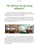 Nên đặt loại cây nào trong phòng ăn?