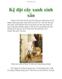 Kệ đặt cây xanh xinh xắn