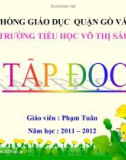 Bài giảng Tập đọc: Sầu Riêng