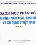 Danh mục phân bón được phép sản xuất, kinh doanh và sử dụng ở Việt Nam (bổ sung lần 1)