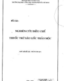 Nghiên Cứu Điều Chế Thuốc Trừ Sâu Gốc Thảo Mộc