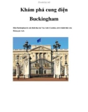 Khám phá cung điện Buckingham