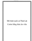 Mô hình nuôi cá Thát Lát Cườm bằng thức ăn viên