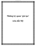 Những kỳ quan ‘giả tạo' trên đất Mỹ