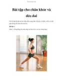 Bài tập cho chân khỏe và dẻo dai