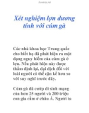 Xét nghiệm lợn dương tính với cúm gà