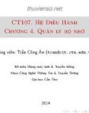 Bài giảng Hệ điều hành: Chương 7 - Trần Công Án (ĐH Cần Thơ)