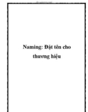 Naming: Đặt tên cho thương hiệu