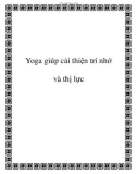 Yoga giúp cải thiện trí nhớ và thị lực