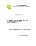 Luận văn : SO SÁNH KHẢ NĂNG TÁI SINH VÀ NĂNG SUẤT CỦA 9 GIỐNG/DÒNG CAO LƯƠNG TRỒNG TRONG CHẬU part 1