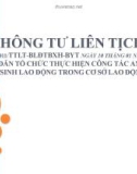 HƯỚNG DẪN TỔ CHỨC THỰC HIỆN CÔNG TÁC AN TOÀN - VỆ SINH LAO ĐỘNG TRONG CƠ SỞ LAO ĐỘNG