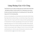 Lăng Hoàng Gia ở Gò Công