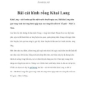 Bãi cát hình rồng Khai Long