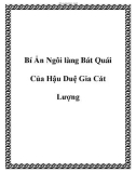 Bí Ẩn Ngôi làng Bát Quái Của Hậu Duệ Gia Cát Lượng