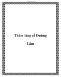 Thăm làng cổ Ðường Lâm