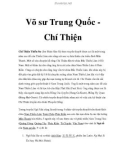 Võ sư Trung Quốc - Chí Thiện