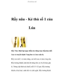 Rầy nâu - Kẻ thù số 1 của Lúa