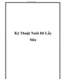 Kỹ Thuật Nuôi Dê Lấy Sữa