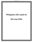 Philippines đẩy mạnh du lịch mạo hiểm