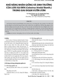 Khả năng nhân giống và sinh trưởng của loài xạ đen (Celastrus hindsii Benth.) trong giai đoạn vườn ươm