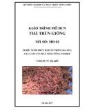 Giáo trình Thả trùn giống (Nghề: Nuôi trùn quế từ phân gia súc, gia cầm và chất thải nông nghiệp)