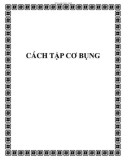 CÁCH TẬP CƠ BỤNG