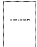 Vệ Sinh Cho Đàn Dê