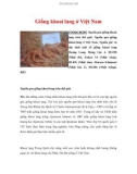 Giống khoai lang ở Việt Nam