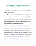 Sử dụng sàng cho tôm ăn