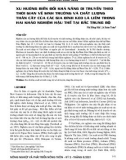 Xu hướng biến đổi khả năng di truyền theo thời gian về sinh trưởng và chất lượng thân cây của các gia đình Keo lá liềm trong hai khảo nghiệm hậu thế tại Bắc Trung Bộ