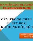 Bài giảng Chất cấm trong chăn nuôi sự hủy hoại sức khỏe người sử dụng - Trần Tuấn Sang