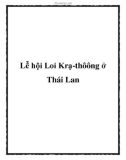 Lễ hội Loi Krạ-thôông ở Thái Lan