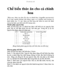 Chế biến thức ăn cho cá chình hoa