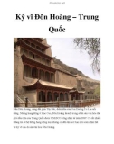 Kỳ vĩ Đôn Hoàng – Trung Quốc