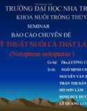 KỸ THUẬT NUÔI THỰC NGHIỆM CÁ THÁT LÁT