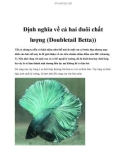 Định nghĩa về cá hai đuôi chất lượng (Doubletail Betta)