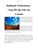 Badlands Cheltenham vùng đất đặc biệt của Canada