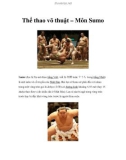 Thể thao võ thuật – Môn Sumo