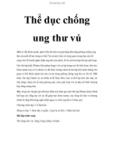 Thể dục chống bệnh ung thư vú