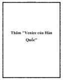 Thăm Venice của Hàn Quốc