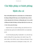 Các biện pháp cơ bảnh phòng bệnh cho cá