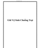 Giữ Vệ Sinh Chuồng Trại