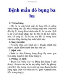 Bệnh mẩn đỏ bụng ba ba