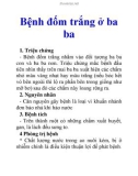 Bệnh đốm trắng ở ba ba