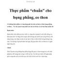 Thực phẩm 'chuẩn' cho bụng phẳng, eo thon