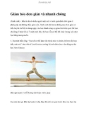 Giảm béo đơn giản và nhanh chóng