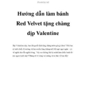 Hướng dẫn làm bánh Red Velvet tặng chàng dịp Valentine