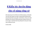 8 Kiểu tóc duyên dáng cho cô nàng công sở